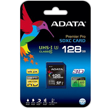  Adata Premier Pro SDXC UHS-I U3 Class 10 64GB 